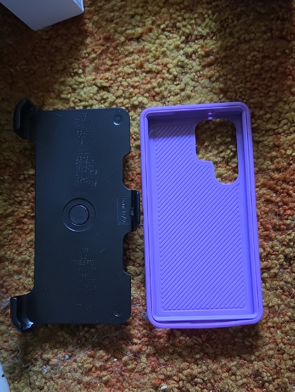 Purple Protective Phone Case with Holster Belt Clip